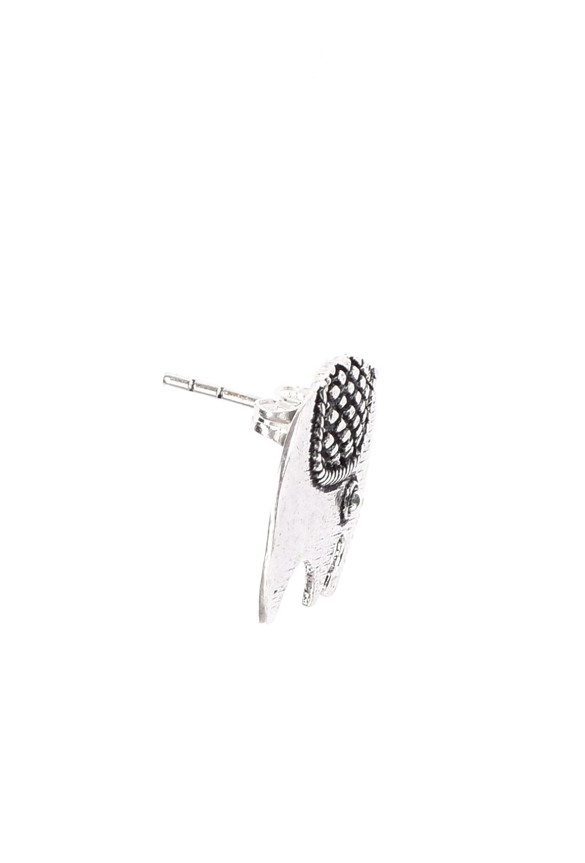 Lotus Rose Red Brass Earrings