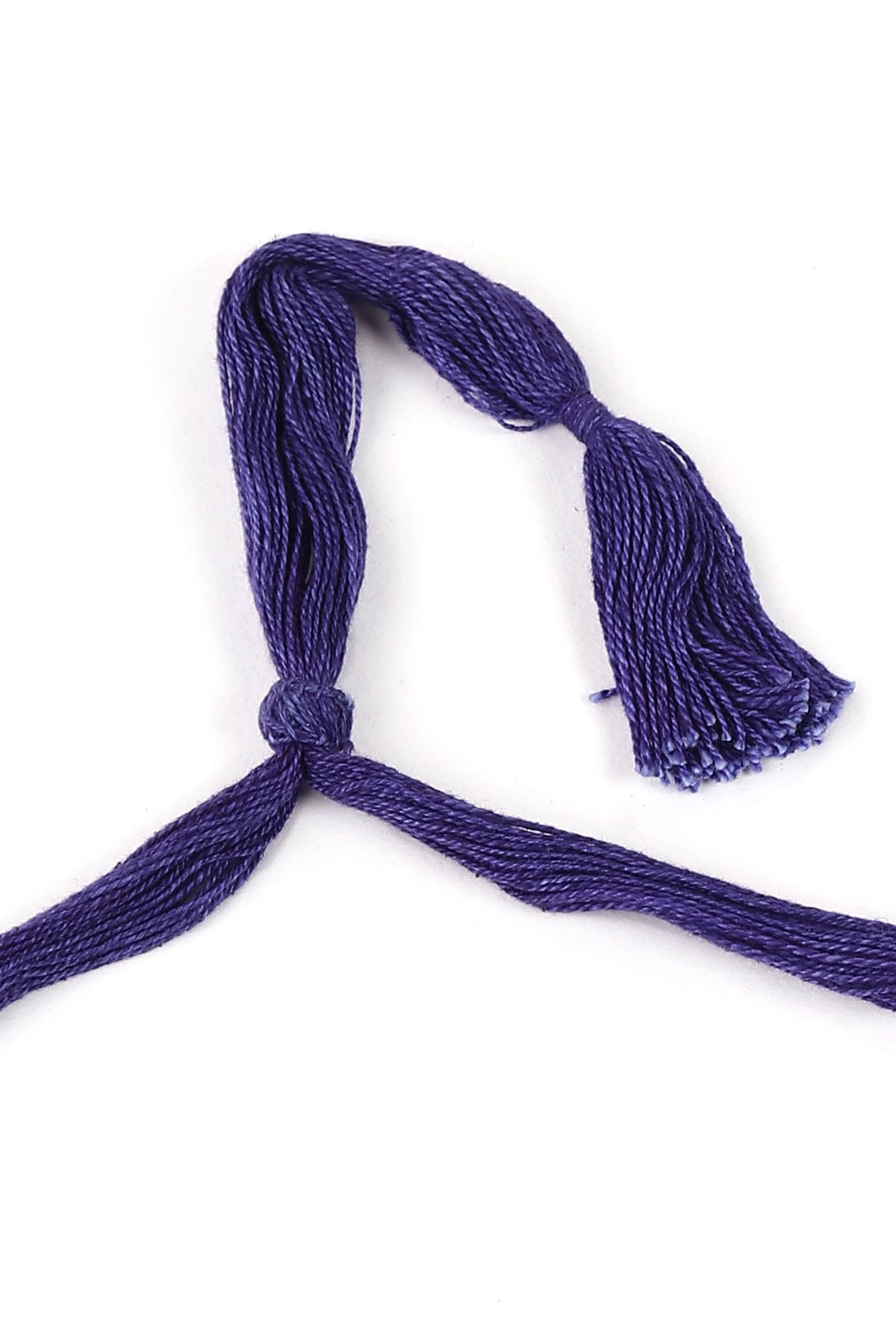 Violet Thread & German Silver Tribal Choker with Beads