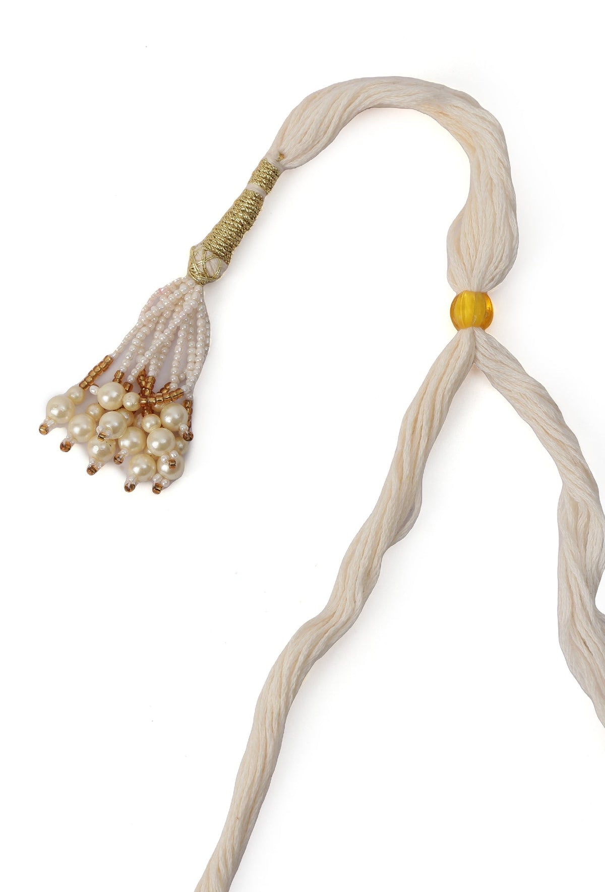 South Indian Laxmi Devi Pearl Necklace Ensemble