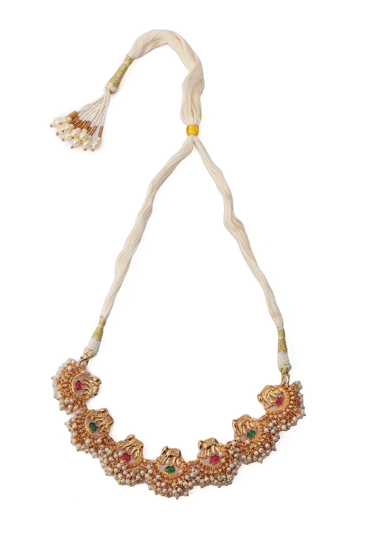 Guttapusalu Style Elephant Shape Antique Jewellery Set