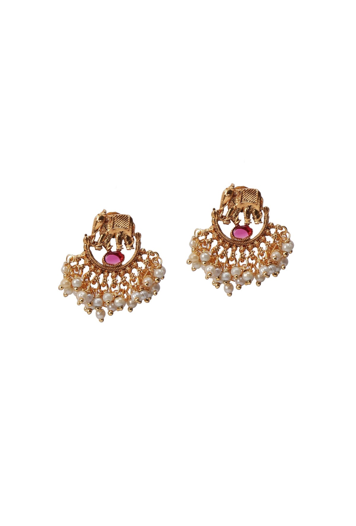 Guttapusalu Style Elephant Shape Antique Jewellery Set