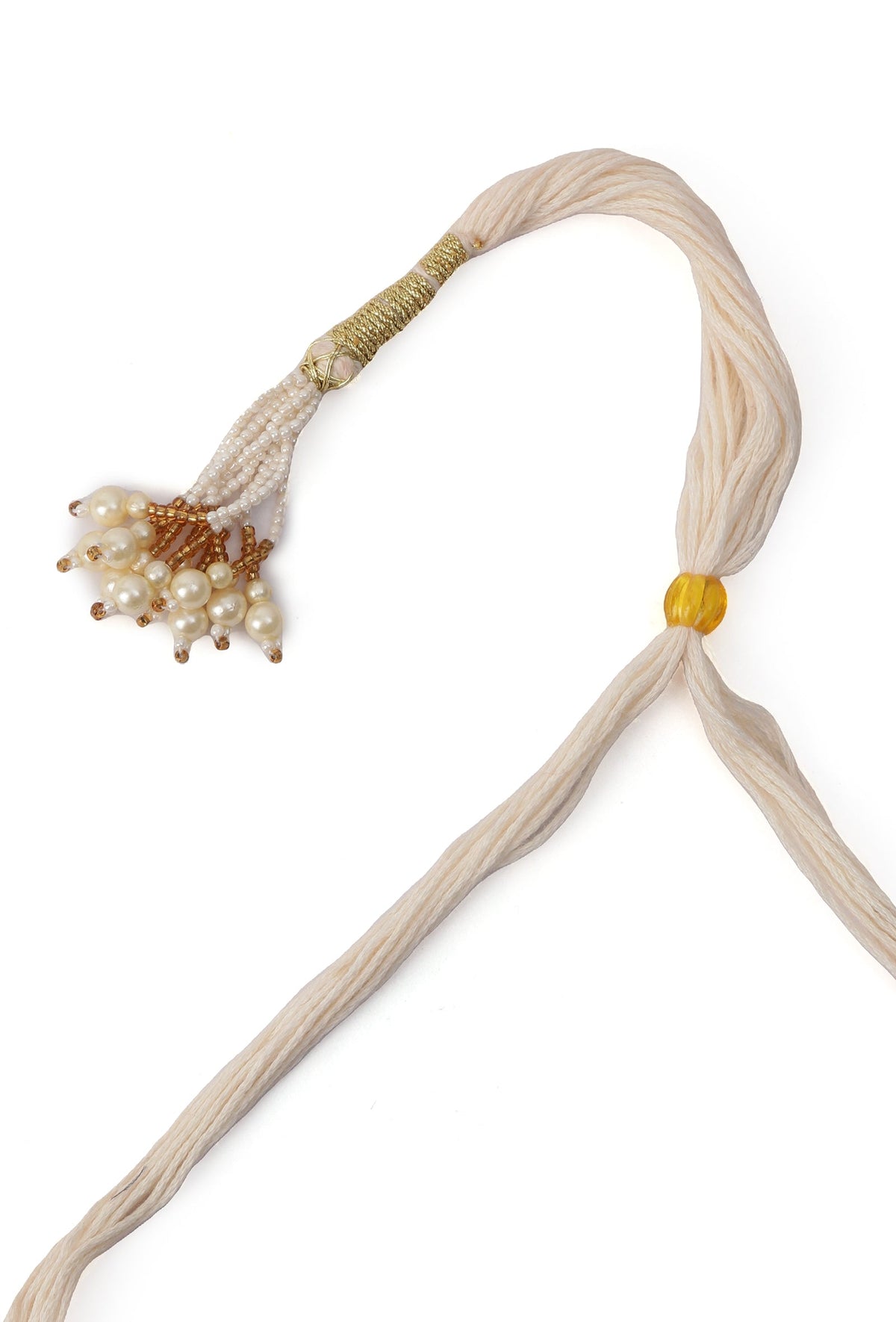 Ethnic Choker Set With Oval Shape Moti Mala And Pair Of Antique Gold Tops