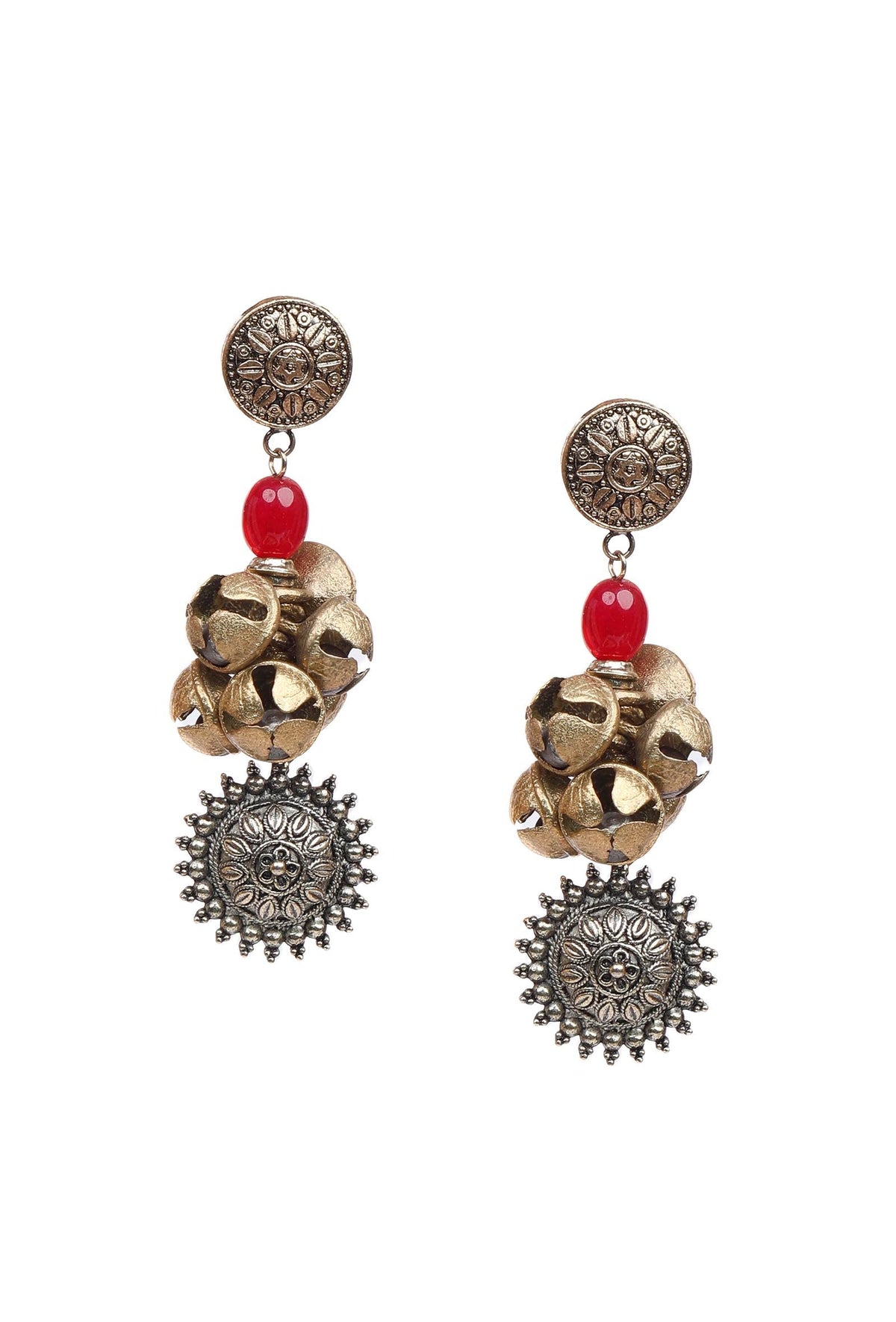 Brass Ghungroo Earrings