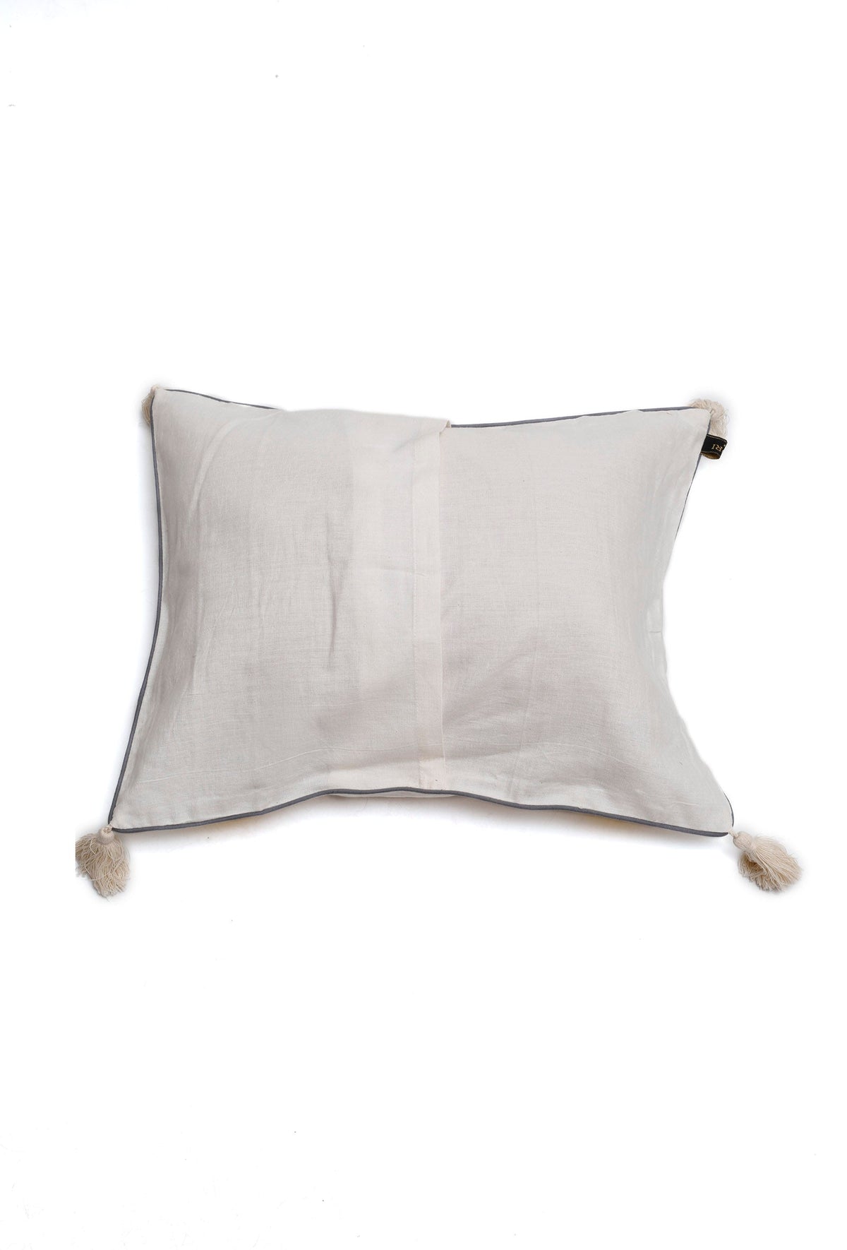 Set of 2: Tuscan Double Stripes Handblock Cotton Cushion Covers