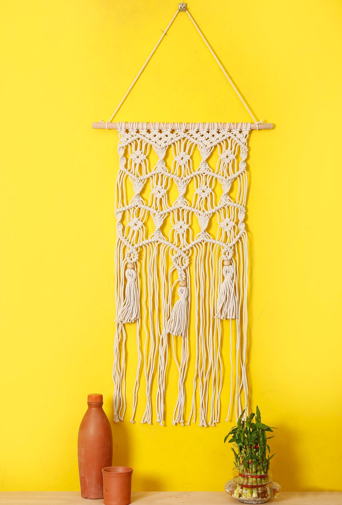Macrame Wall Hanging with Tassels