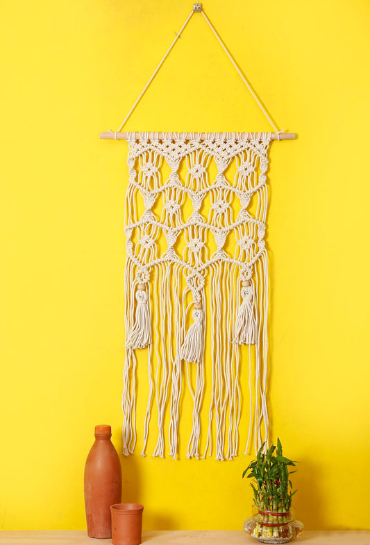 Macrame Wall Hanging with Tassels