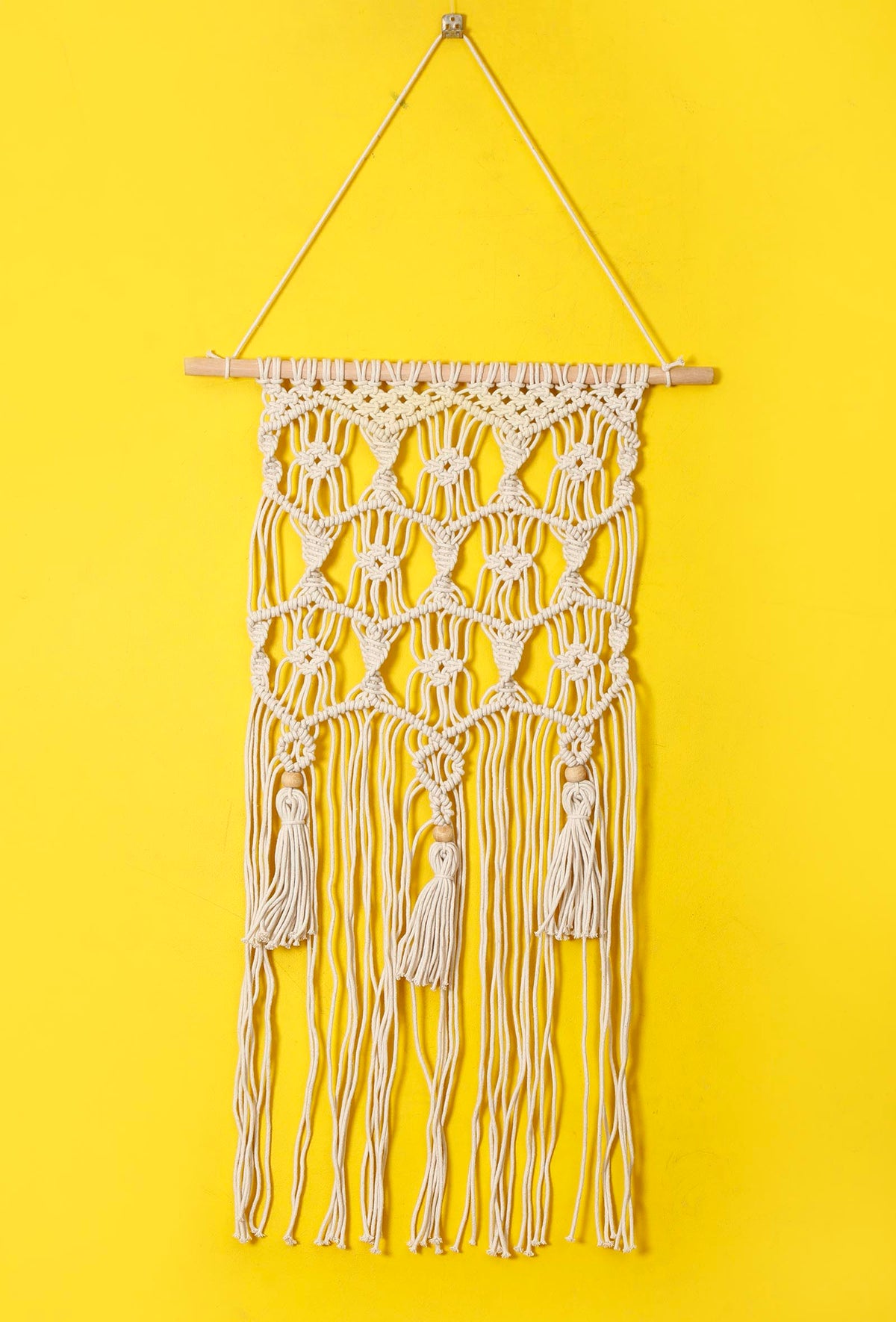 Macrame Wall Hanging with Tassels