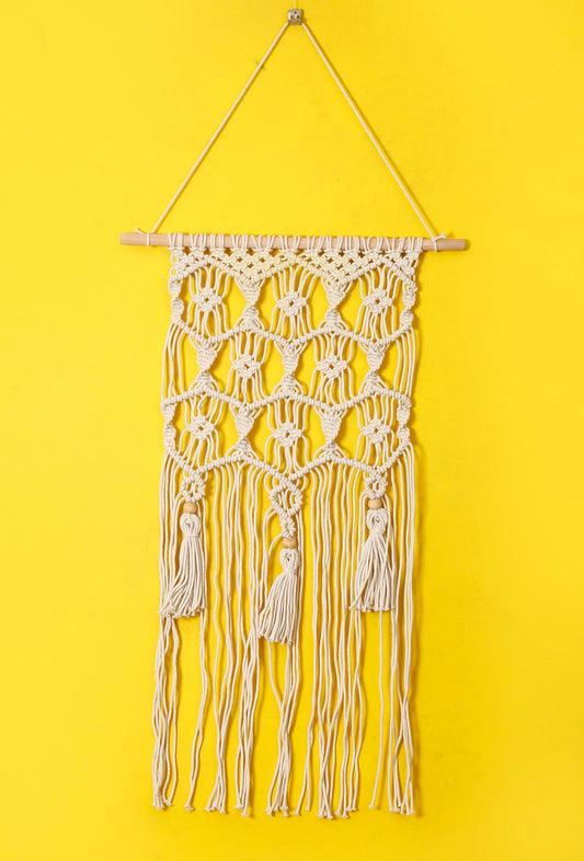 Macrame Wall Hanging with Tassels