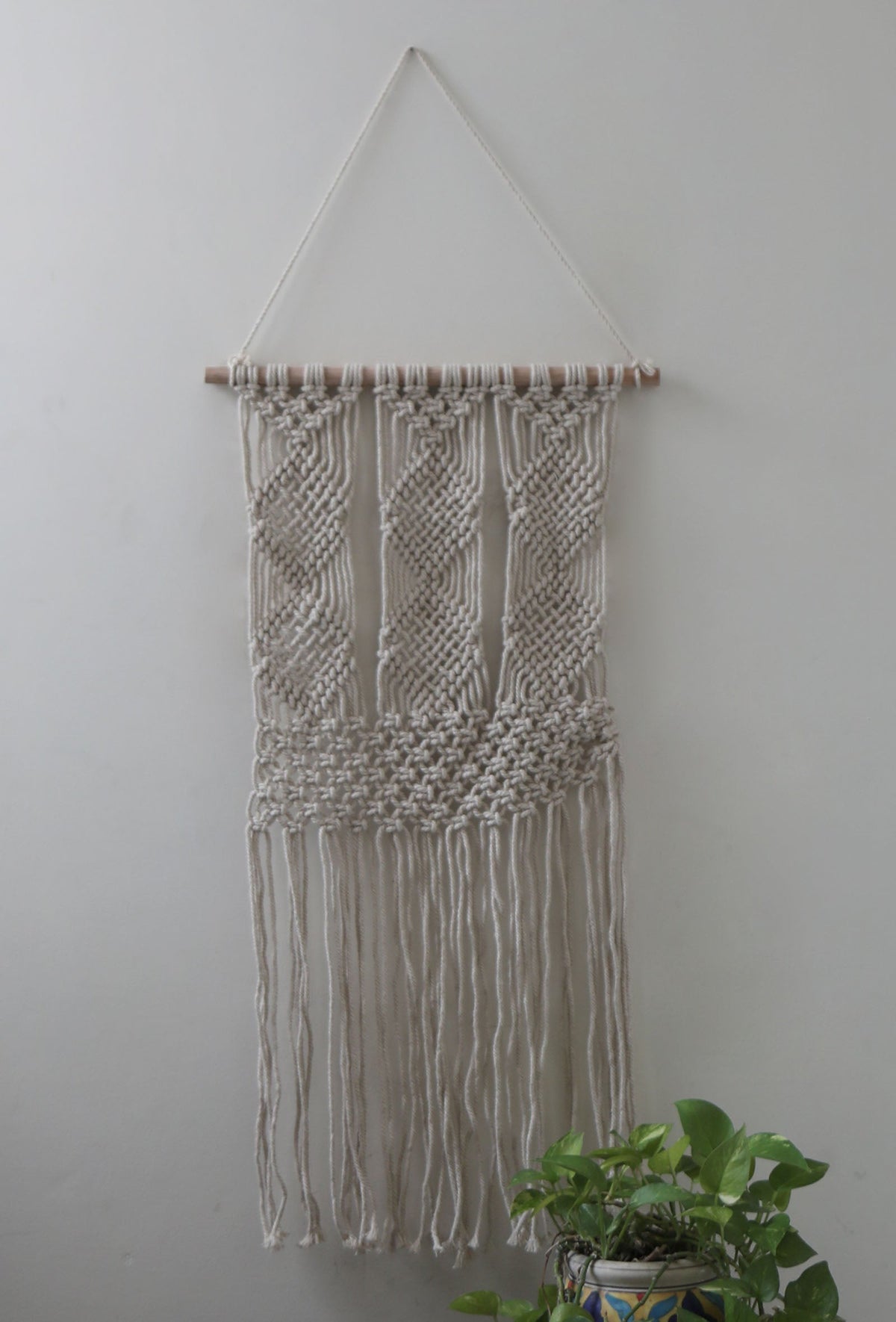 Swirl Macrame Pot Holder