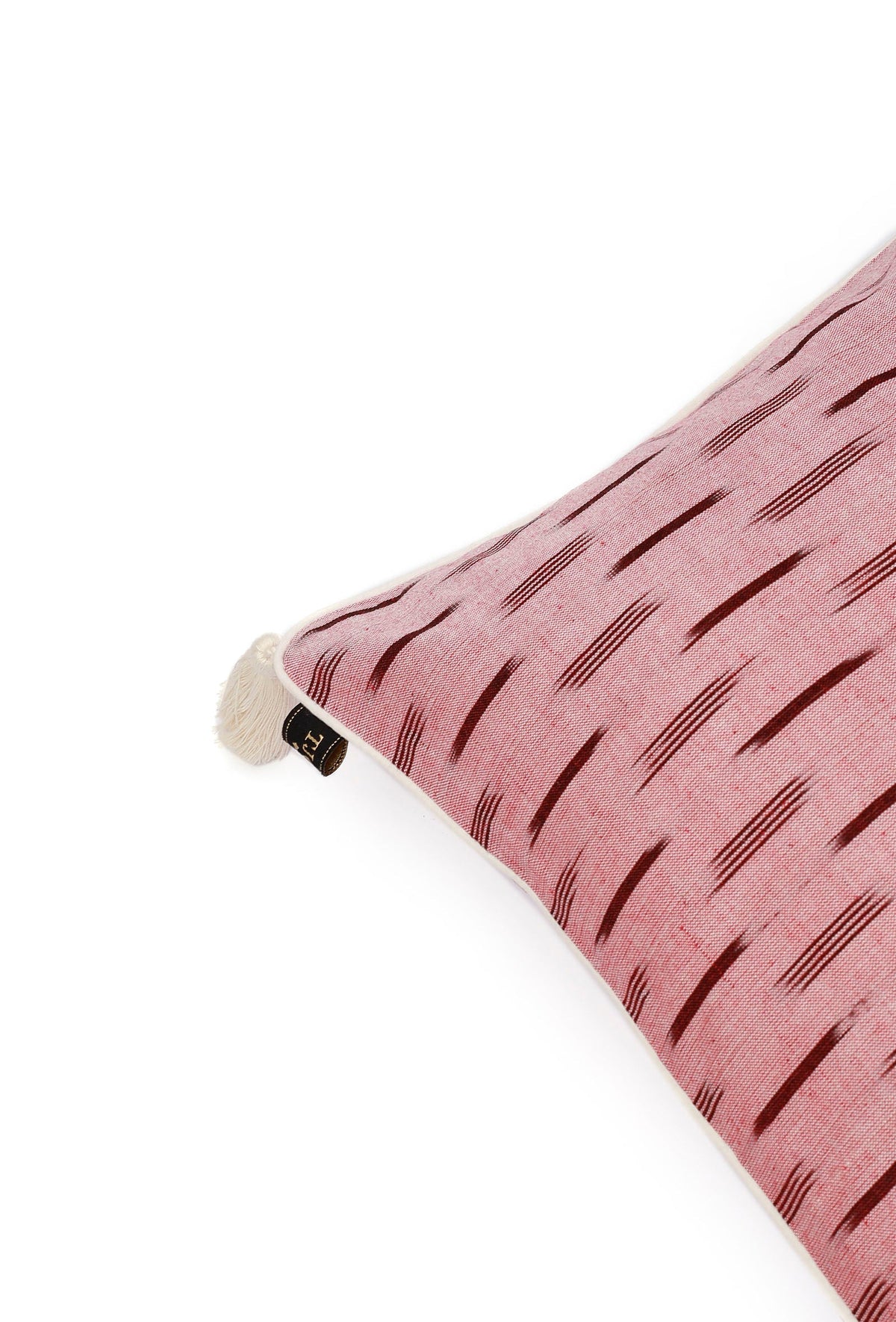 Set of 2: Candy Pink Ikat Cotton Cushion Covers
