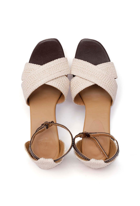 Estino Raffia Weave Loafers サイズ EU41