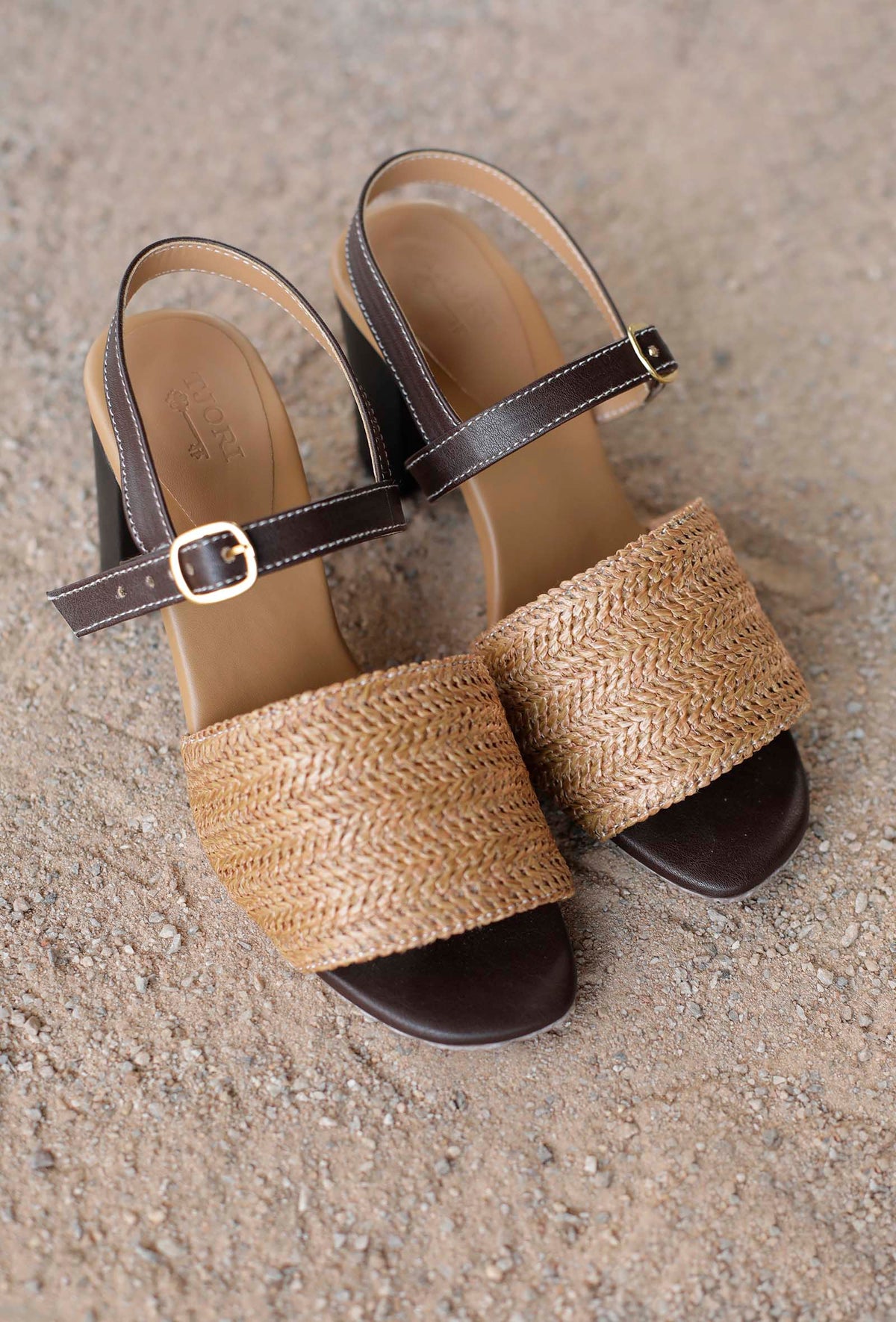 Blanca Raffia Weave Strap Sandals サイズ EU41