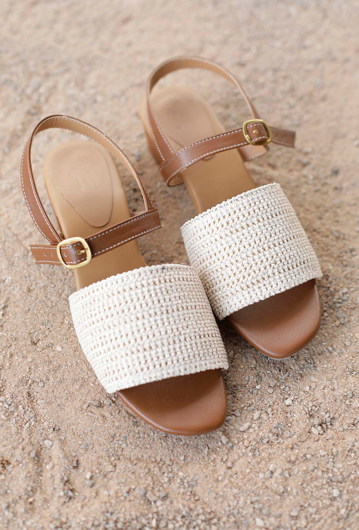 Koffi Raffia Weave Sandals サイズ EU36