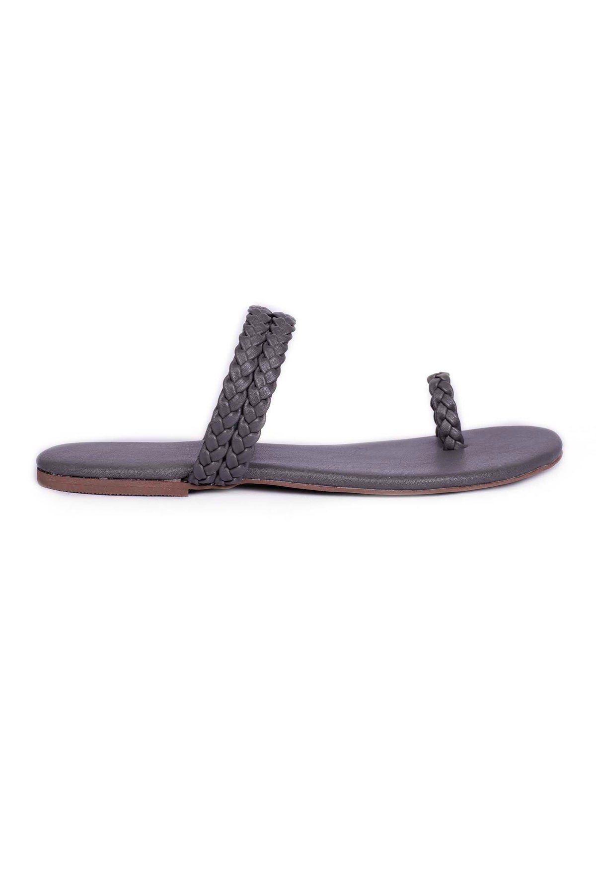 Grey Knotted Cruelty Free Leather Sandals サイズ EU39
