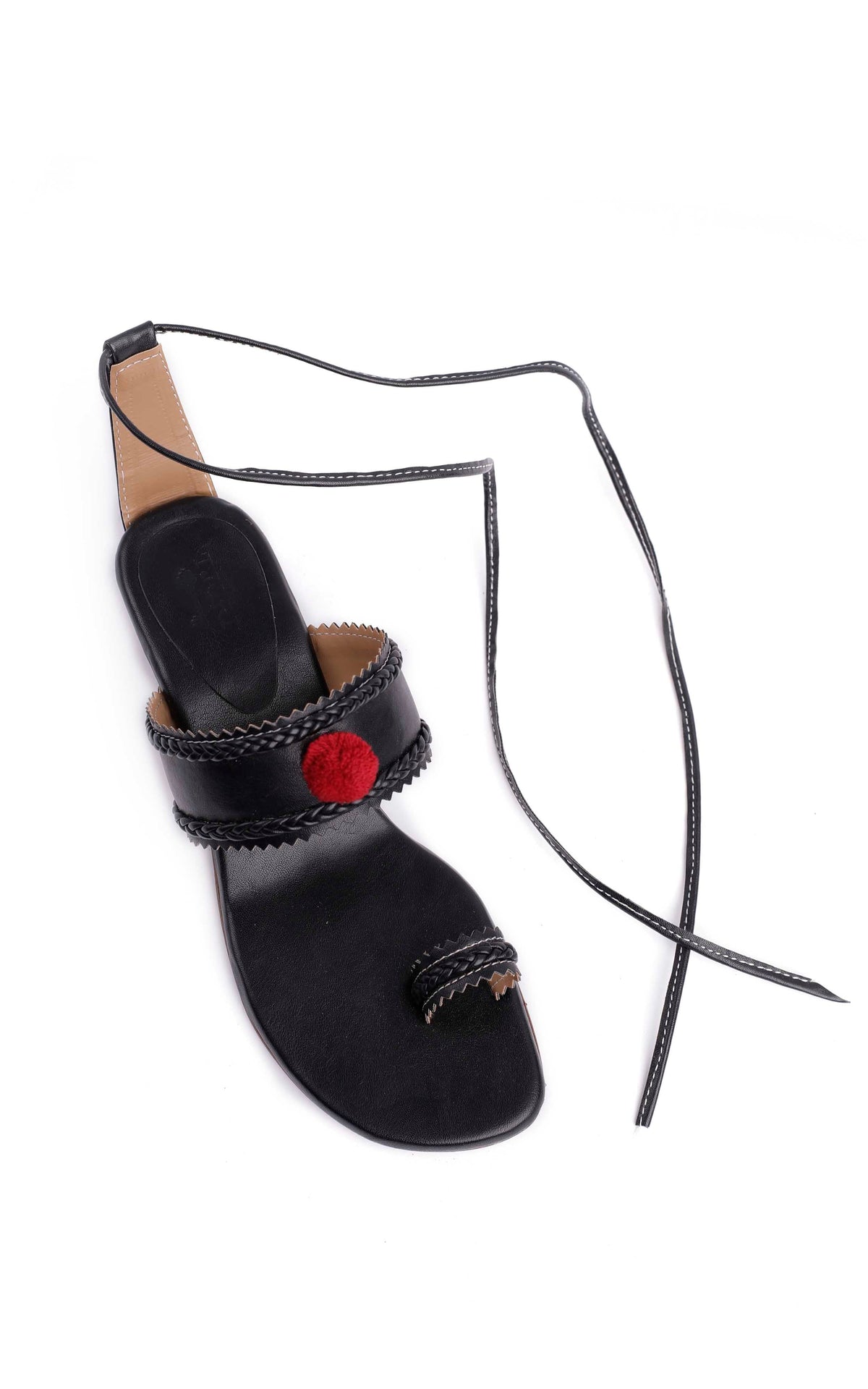 Jade Black Cruelty Free Leather Heels Sandals サイズ EU36