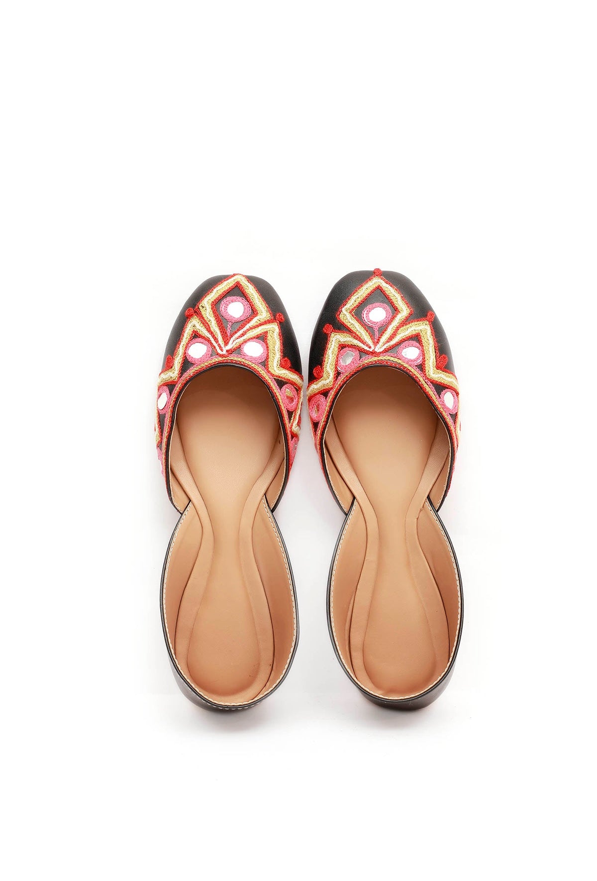Red & Pink Kutch Juttis サイズ EU38