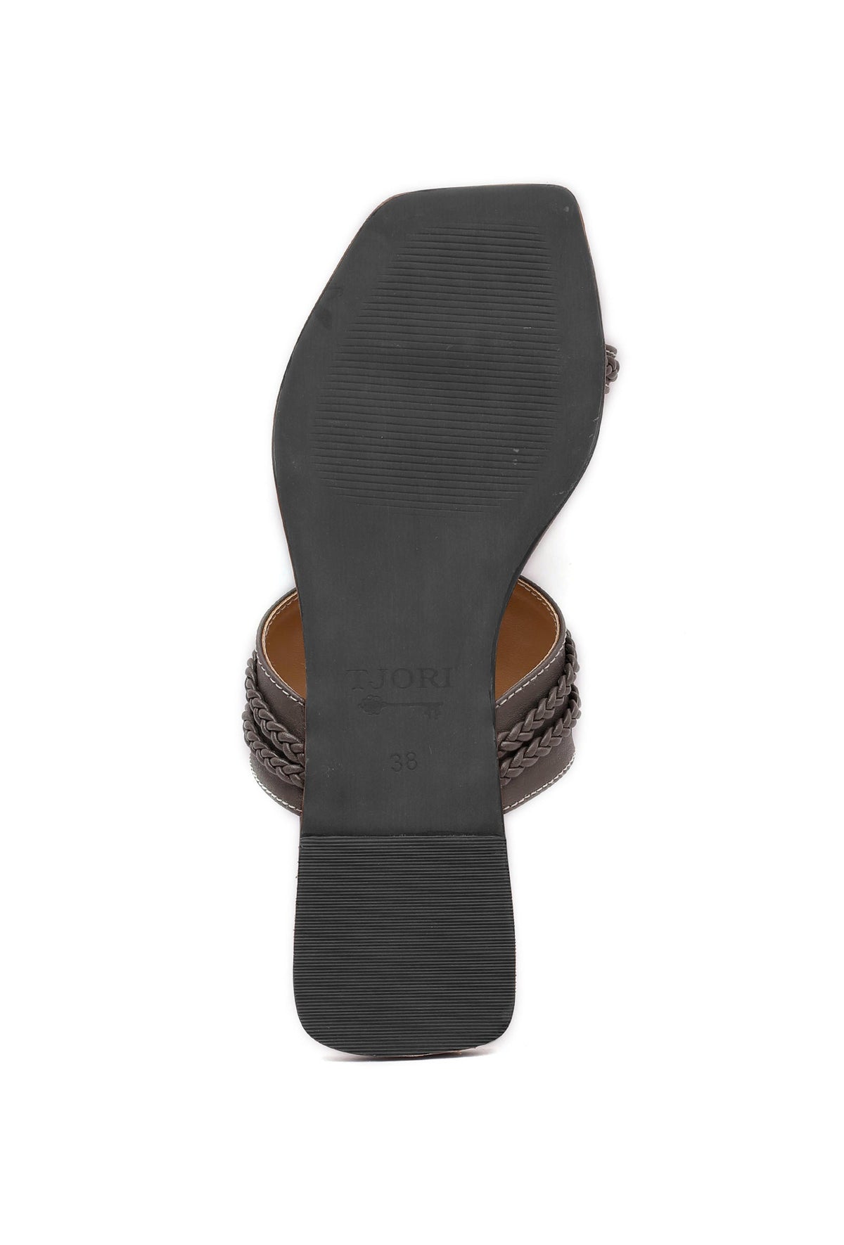 Chalk Brown Cruelty Free Leather Kolhapuri サイズ EU35