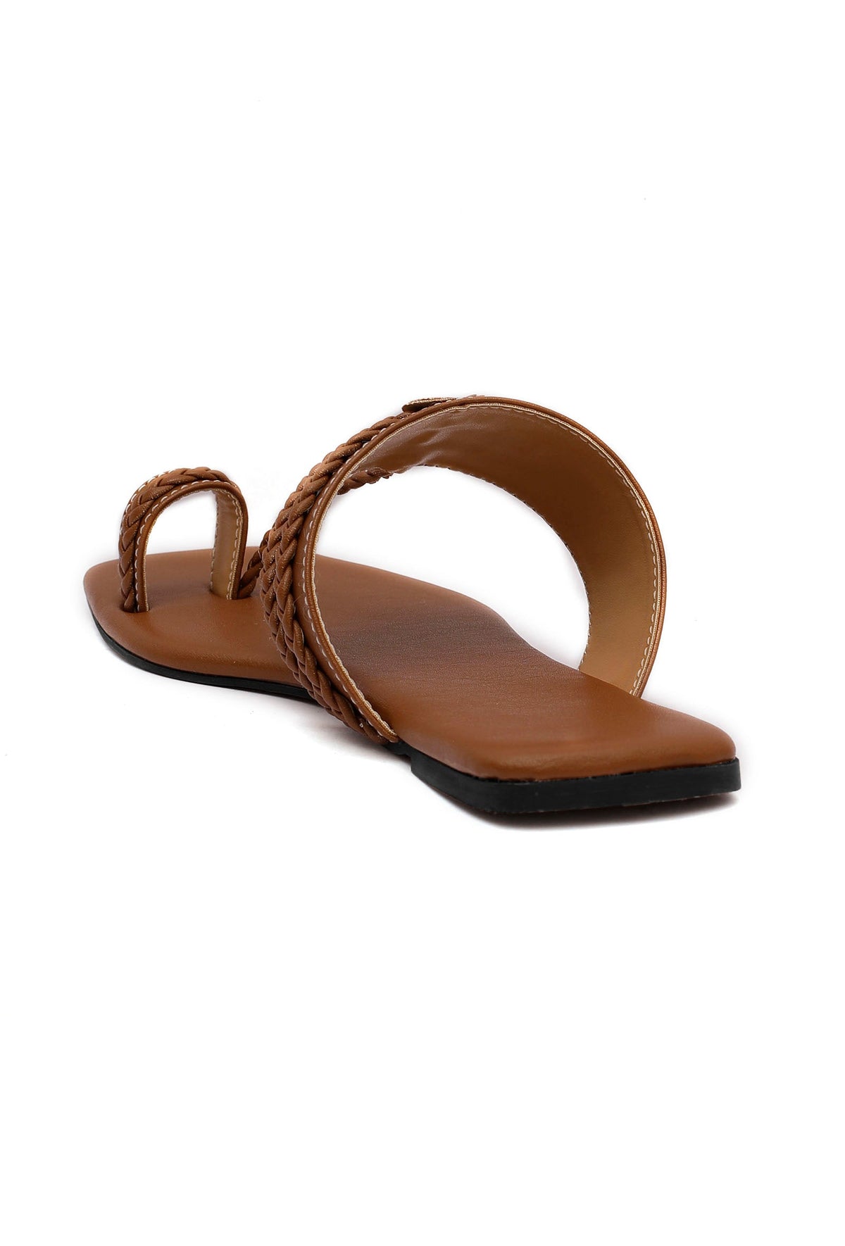 Brown Cruelty Free Leather Kolhapuri サイズ EU39