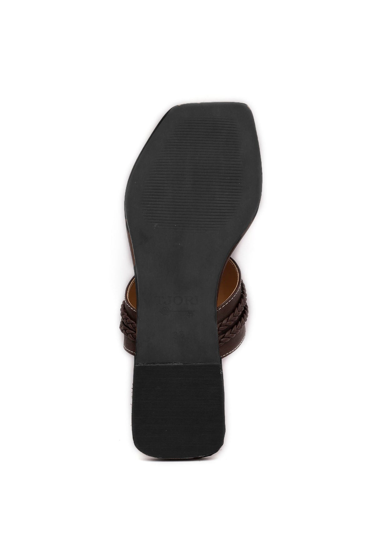 Dark Brown Cruelty Free Leather Kolhapuri サイズ EU38