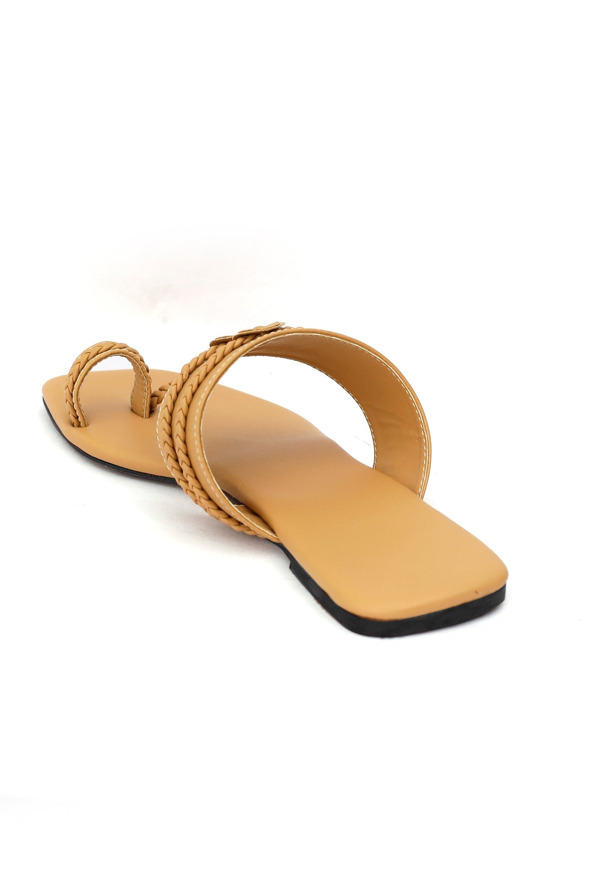 Golden Matt Cruelty Free Leather Inspired Kolhapuri サイズ EU41