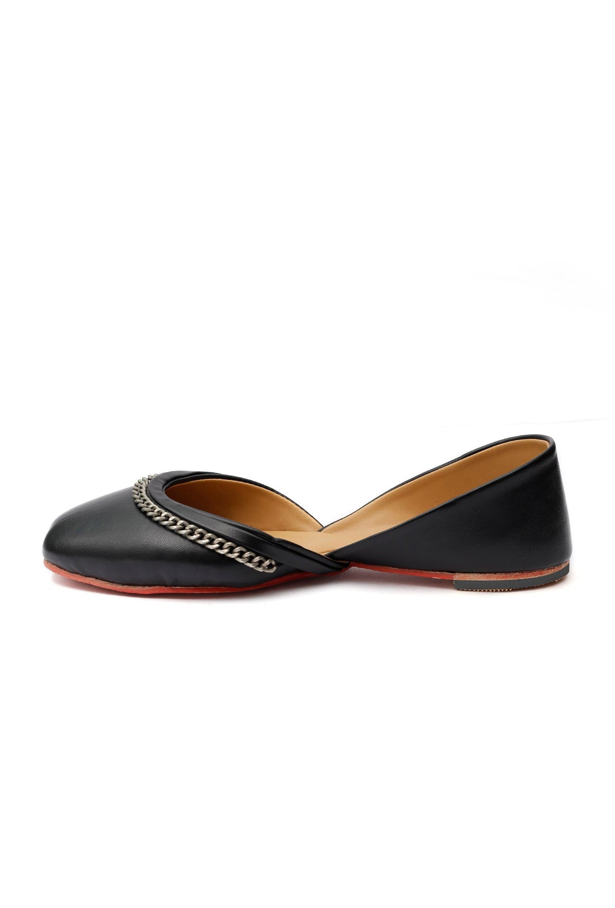 Sukhi Black Cruelty-Free Leather Jutti サイズ EU38