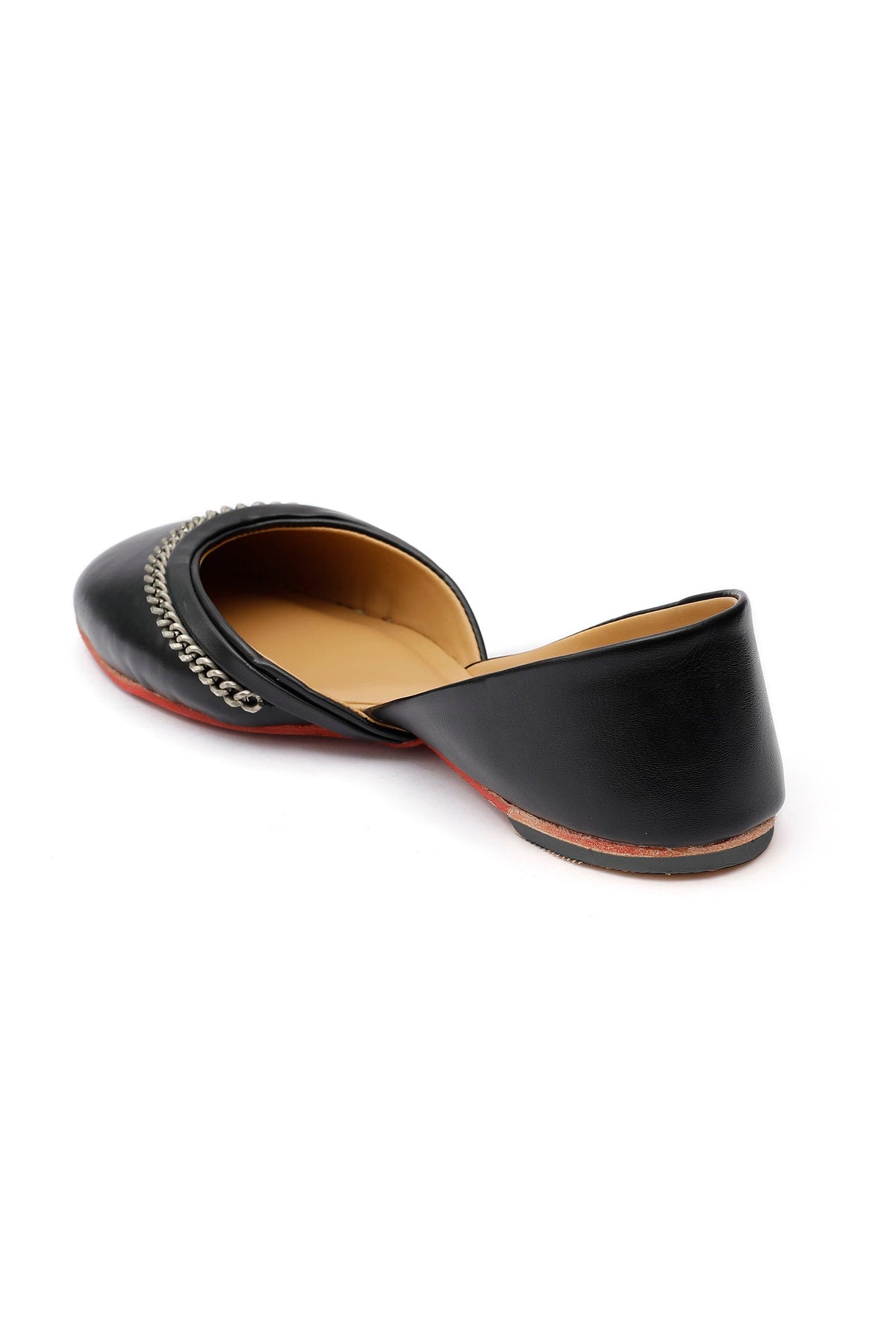 Sukhi Black Cruelty-Free Leather Jutti サイズ EU37