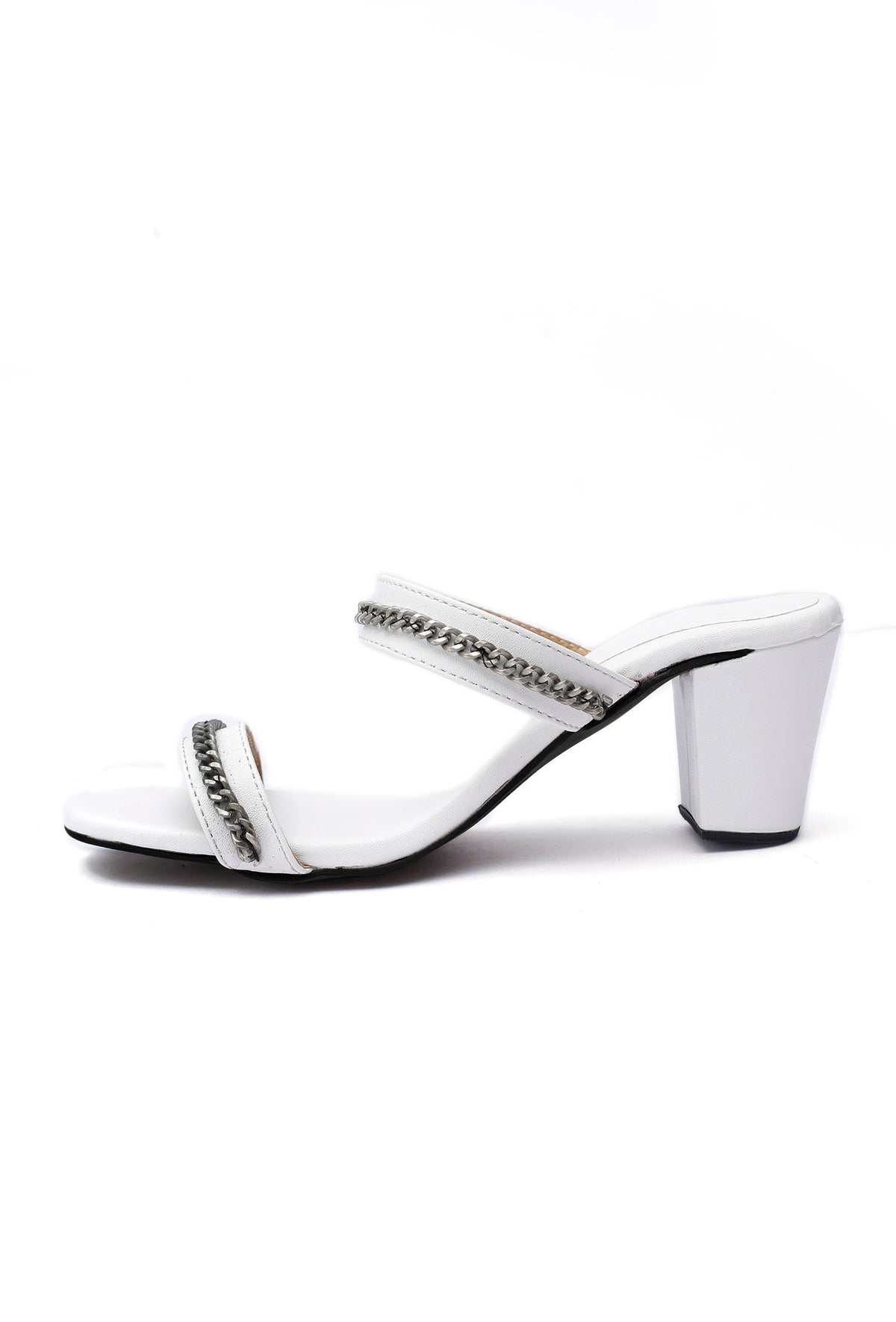 Snow White Chain Cruelty-Free Leather Heels サイズ EU39