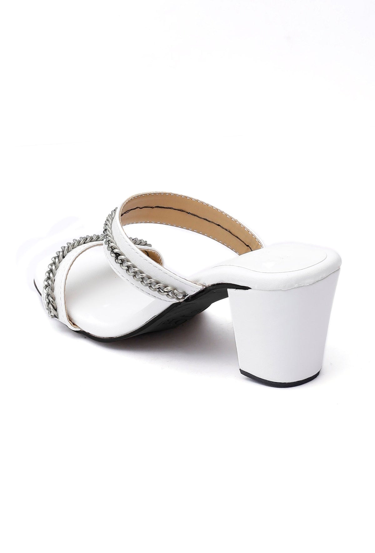 Snow White Chain Cruelty-Free Leather Heels サイズ EU38