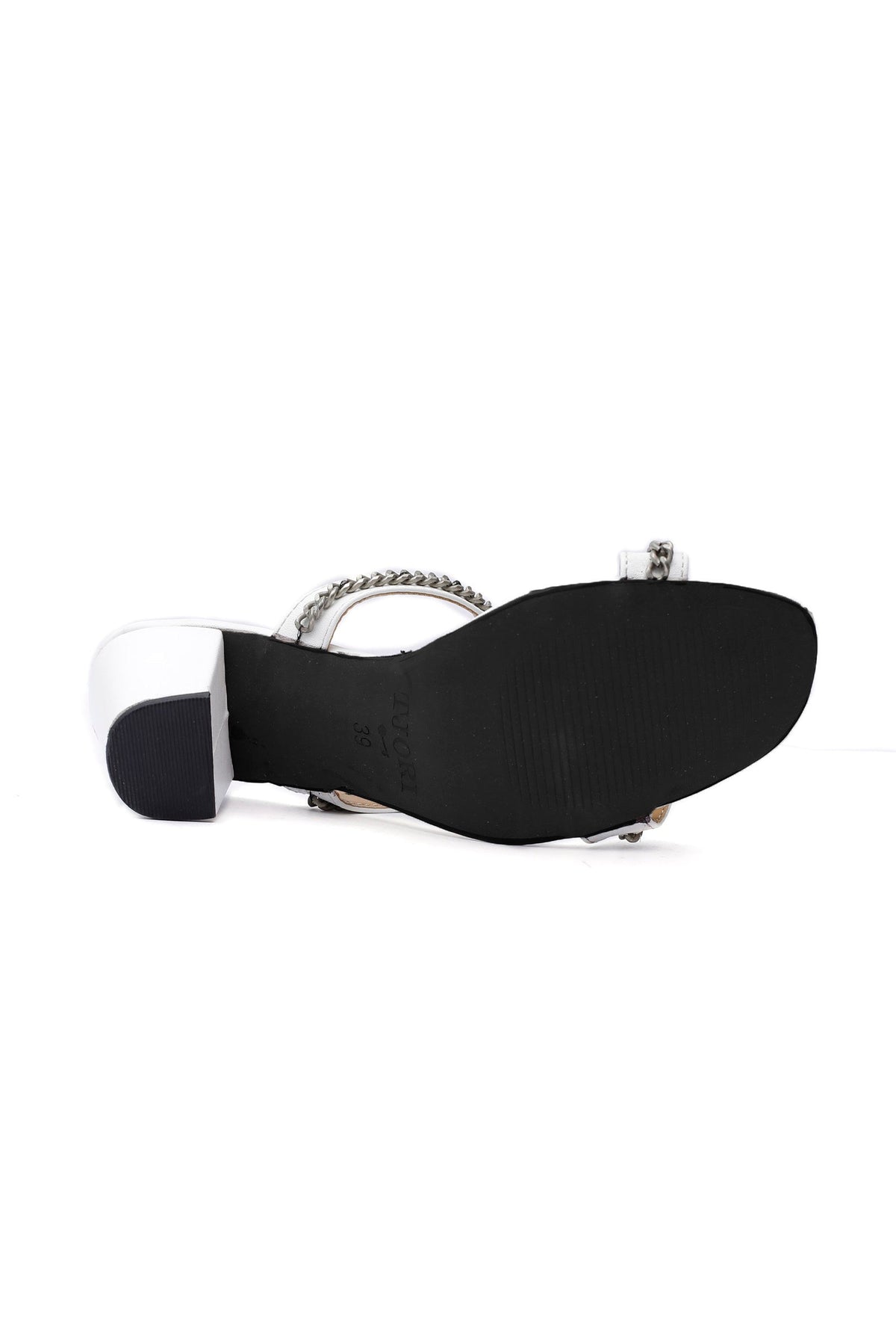 Snow White Chain Cruelty-Free Leather Heels サイズ EU38