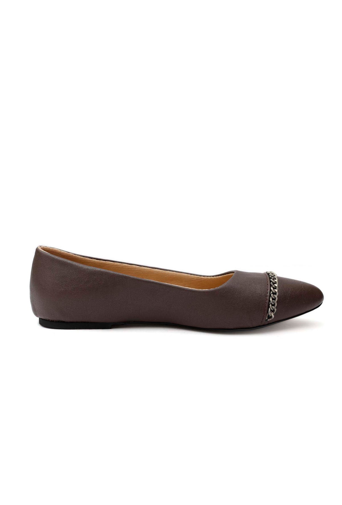 Coco Brown Chain Cruelty-Free Leather Mules サイズ EU41