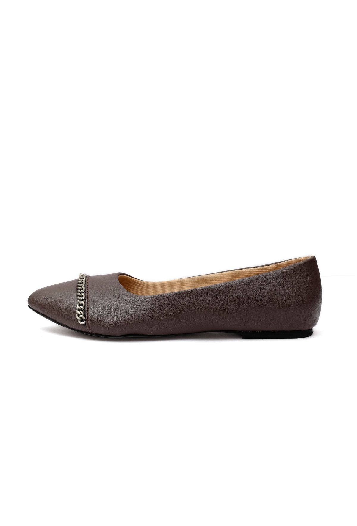 Coco Brown Chain Cruelty-Free Leather Mules サイズ EU39