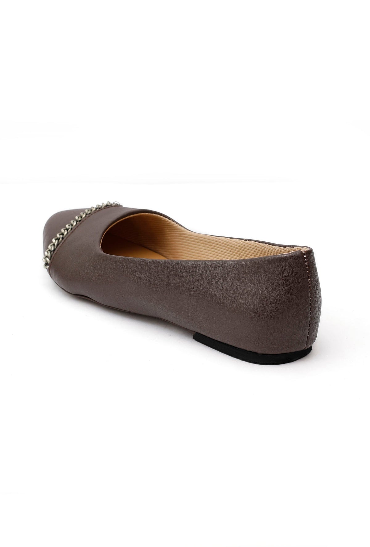 Coco Brown Chain Cruelty-Free Leather Mules サイズ EU39