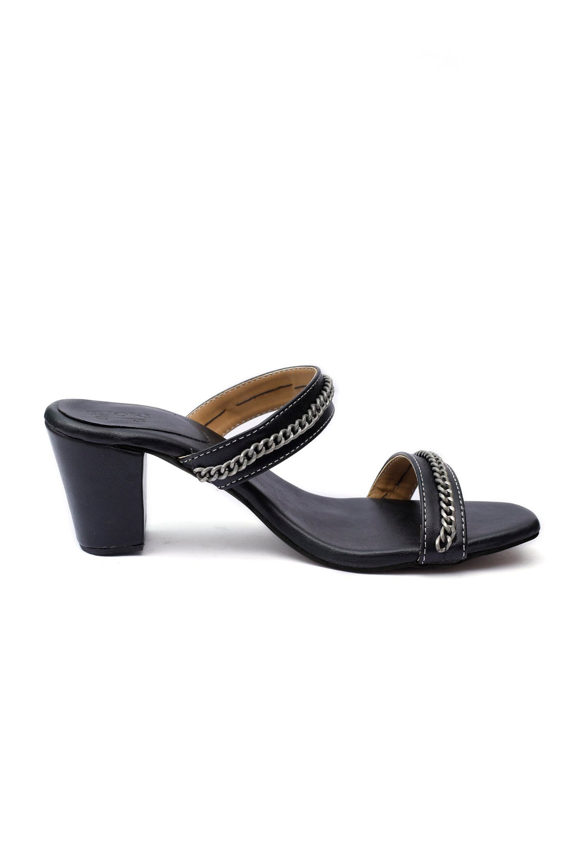 Charcoal Black Chain Cruelty-Free Leather Stealtoes サイズ EU38
