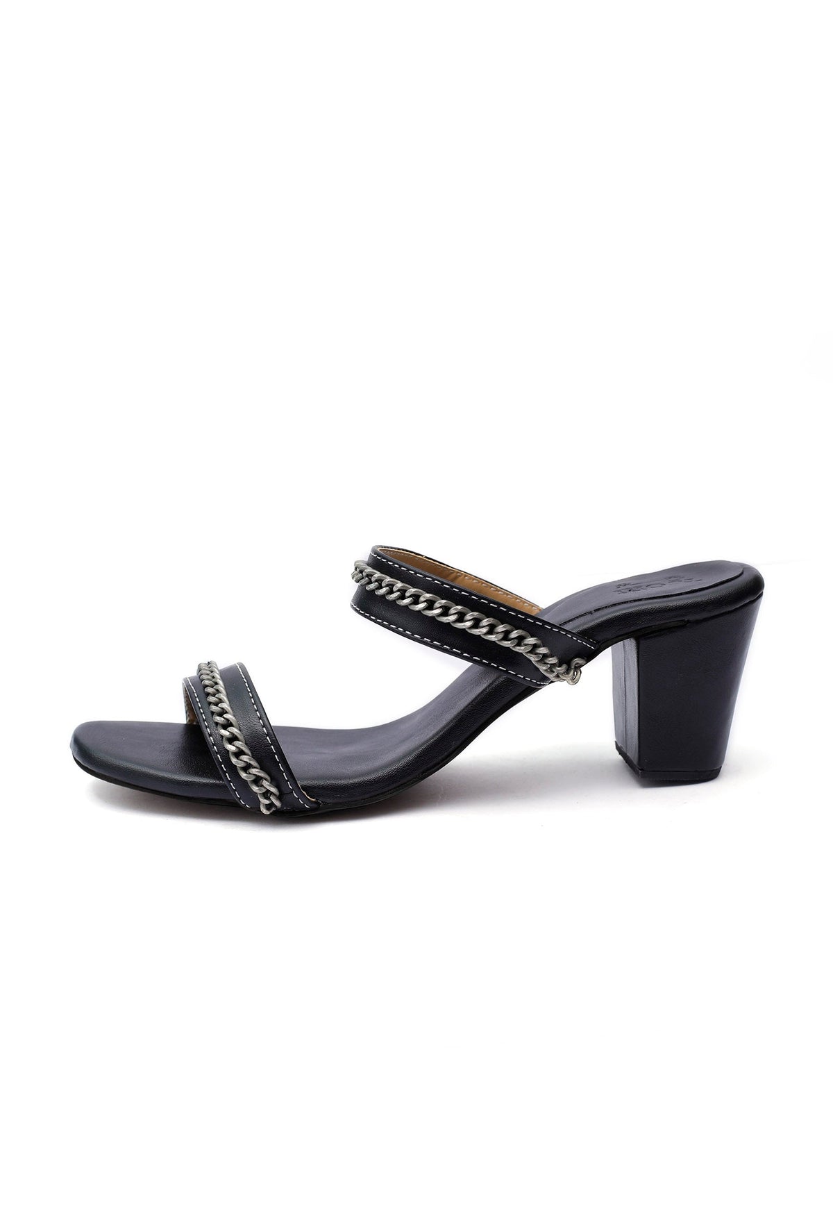 Charcoal Black Chain Cruelty-Free Leather Stealtoes サイズ EU38