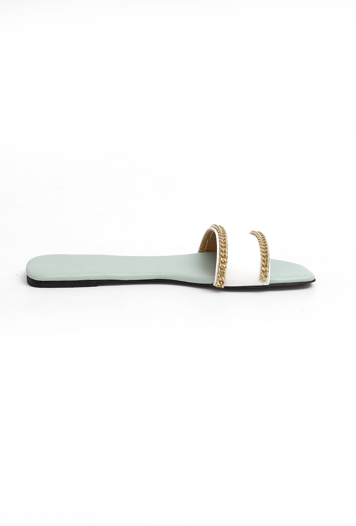Sky Blue Cruelty-Free Leather Flats サイズ EU40
