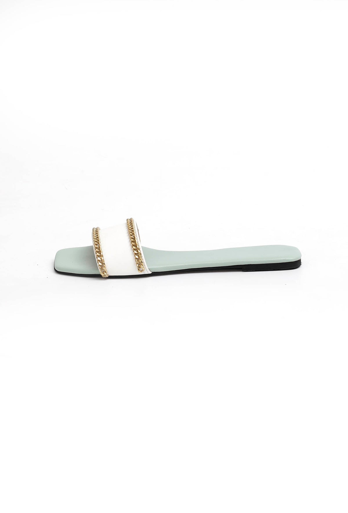 Sky Blue Cruelty-Free Leather Flats サイズ EU37