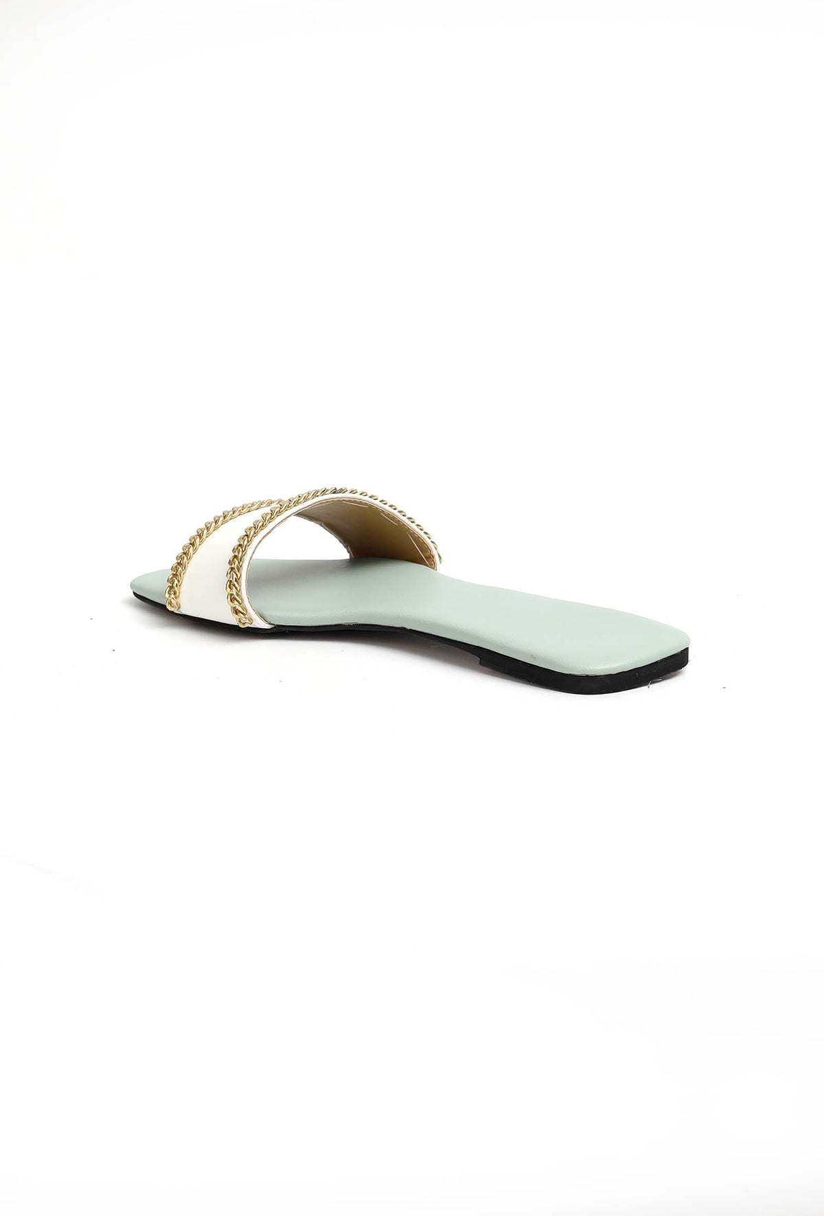 Sky Blue Cruelty-Free Leather Flats サイズ EU35