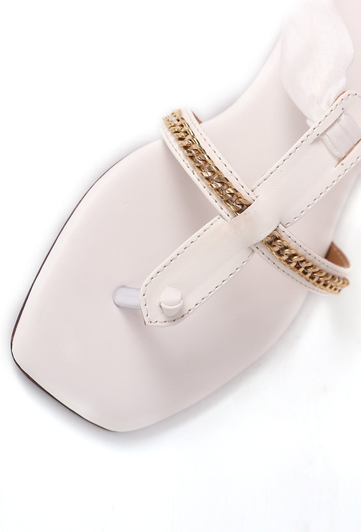 Onyx White Braided Tie Up Flats サイズ EU40