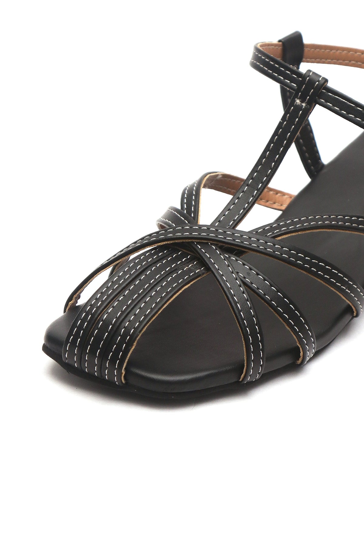 Midnight Cross-Strap Comfort Low Block Heel Sandals サイズ EU38