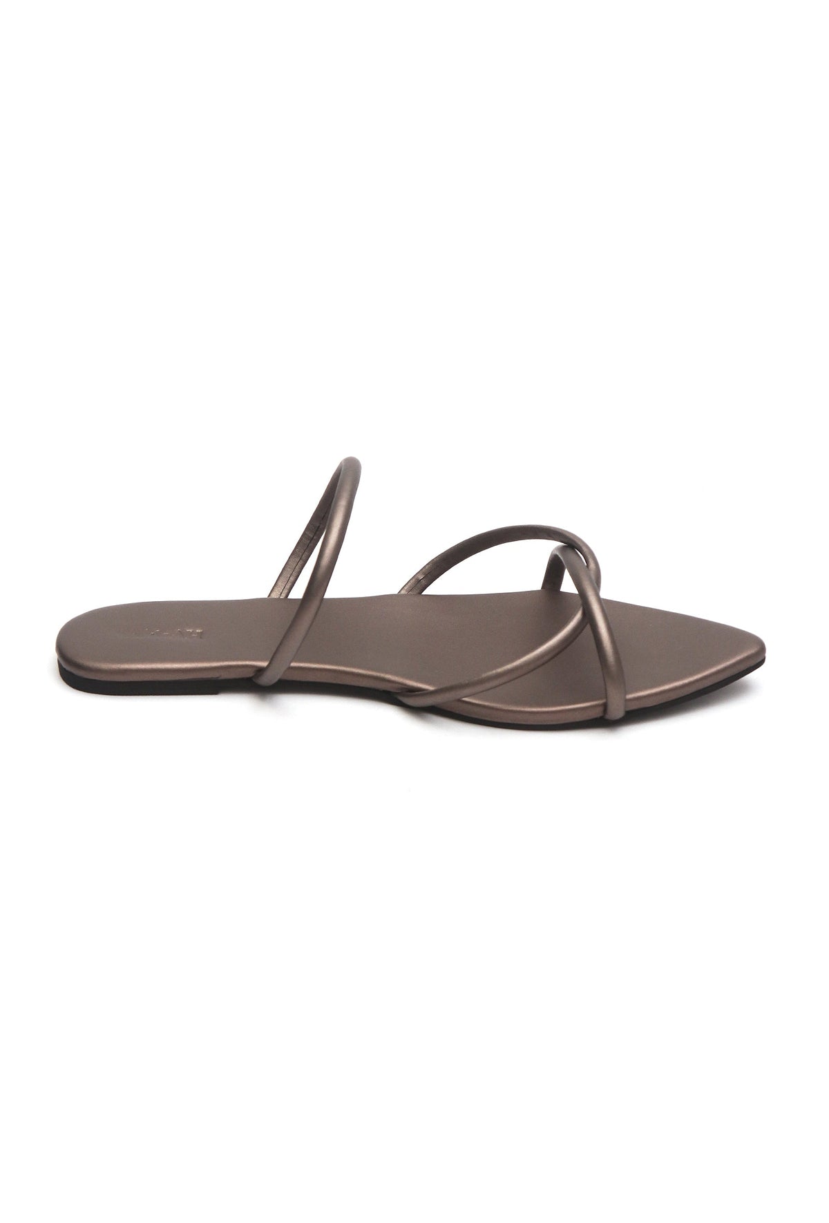 Luna Metallic Strap Flat Sandals サイズ EU39