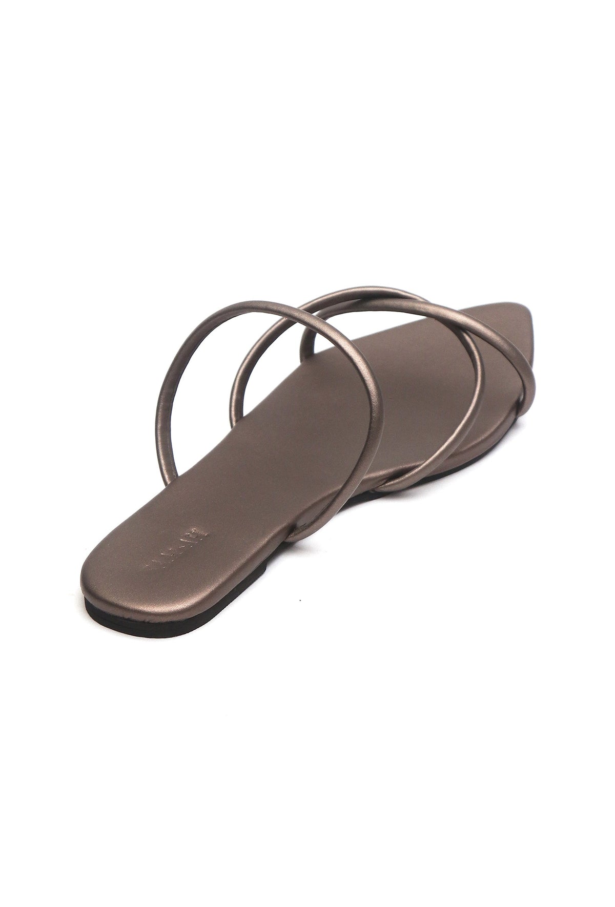 Luna Metallic Strap Flat Sandals サイズ EU37
