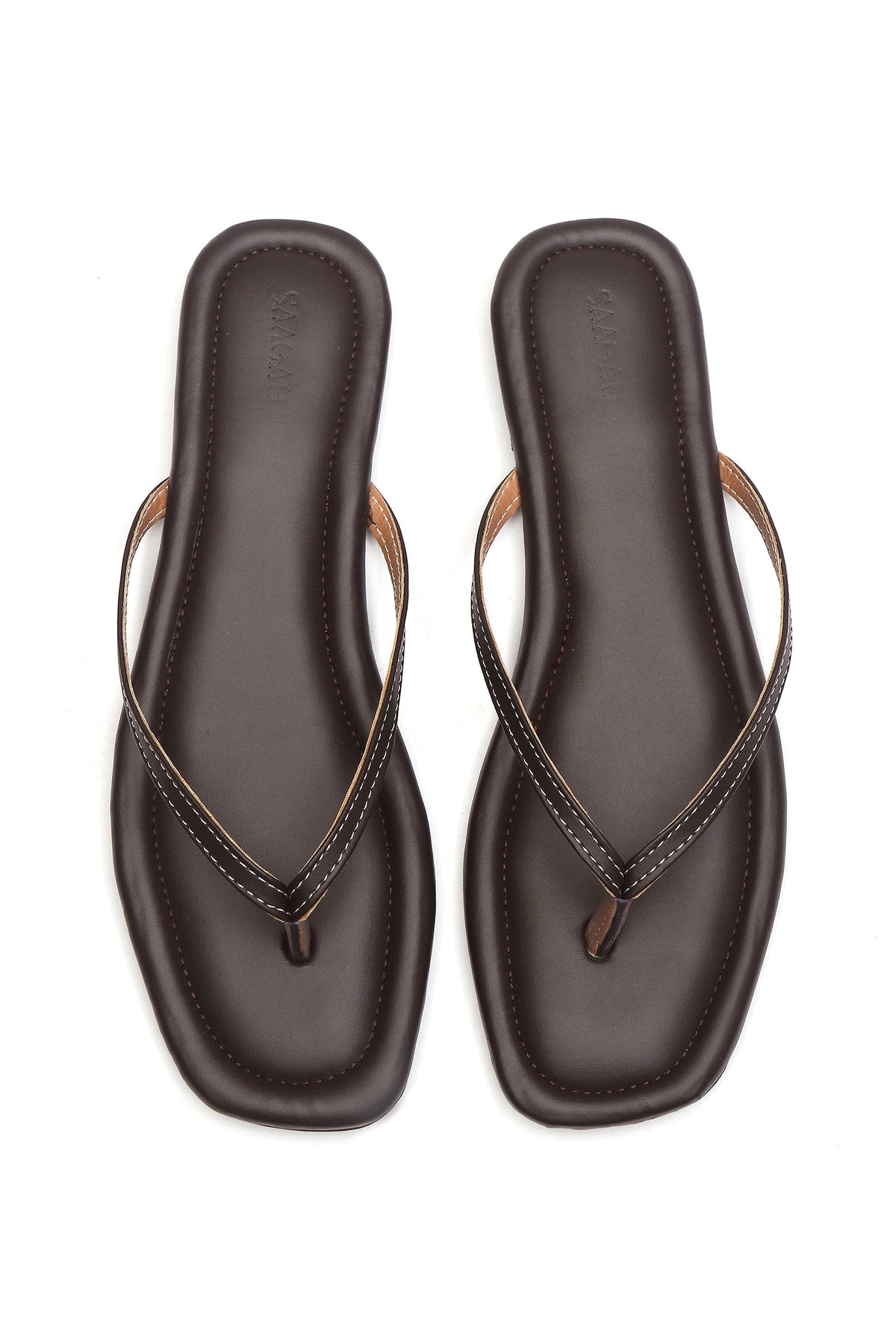 Espresso Cushioned Toe-Ring Flats サイズ EU36