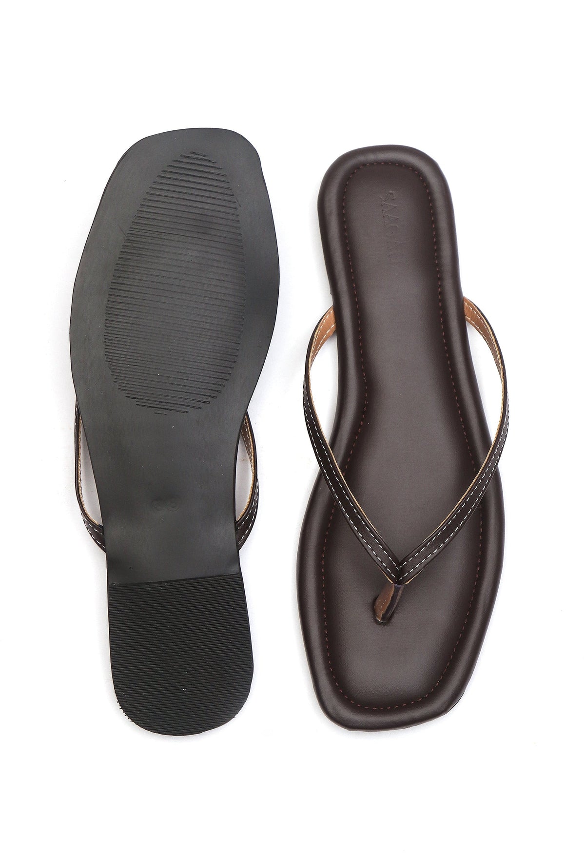 Espresso Cushioned Toe-Ring Flats サイズ EU37