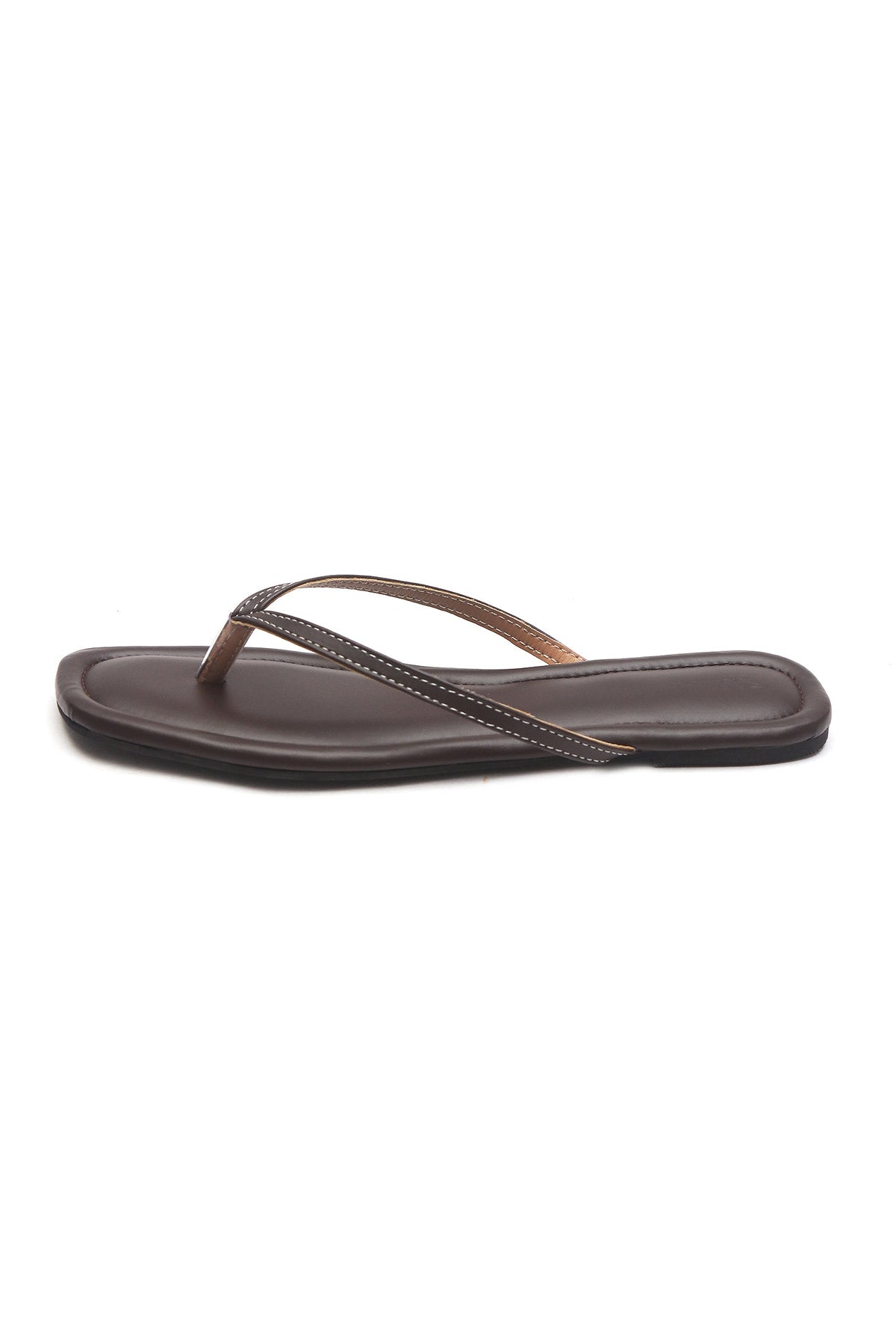 Espresso Cushioned Toe-Ring Flats サイズ EU35