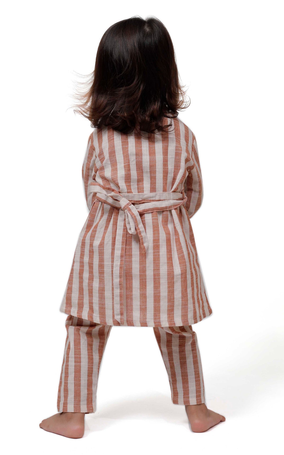 Set of 2 - Rust Stripe Tunic Dress with Pants サイズ 0〜3か月