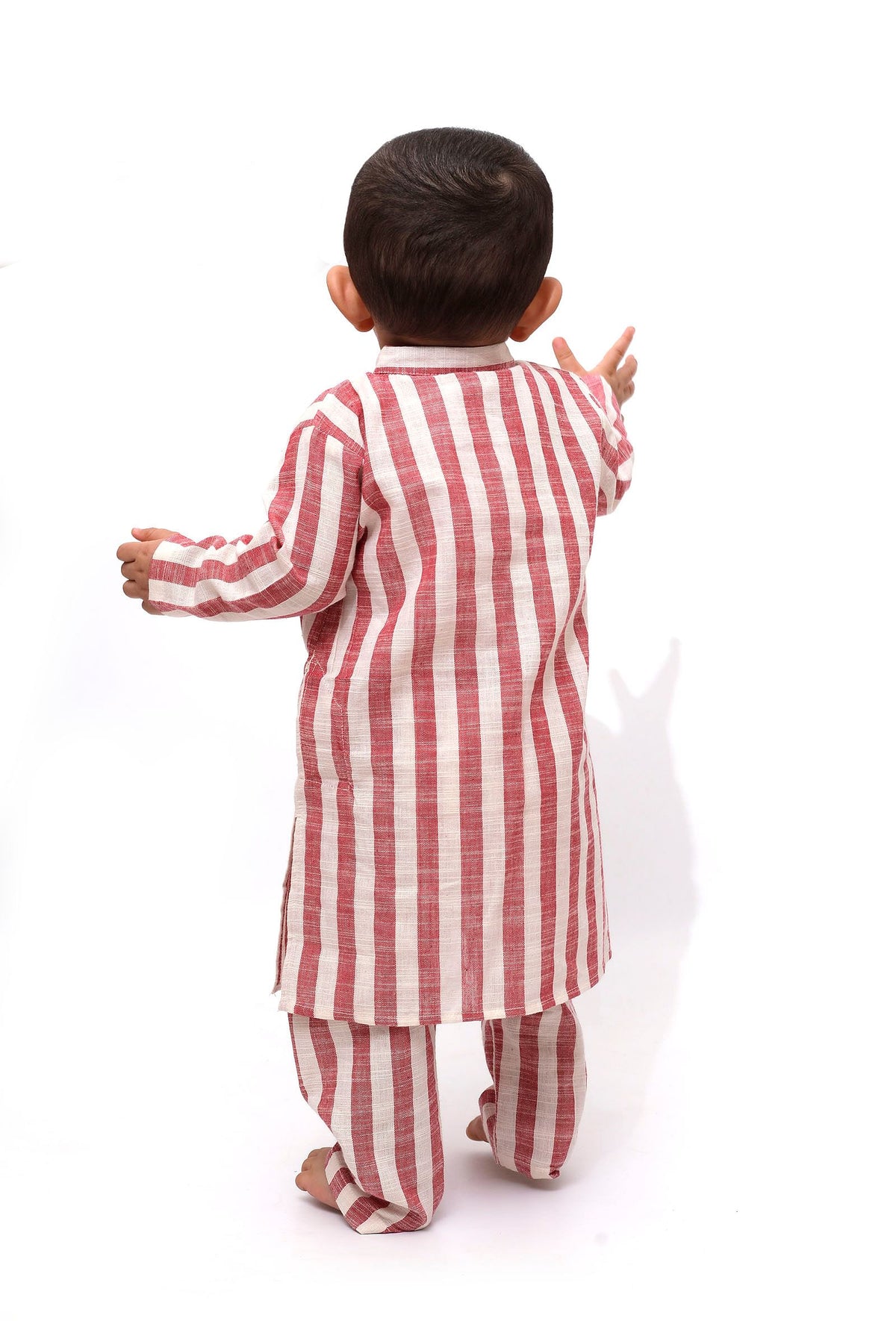 Set of 2 - Goofy Cherry Red Stripe Tunic Kurta Pajama サイズ 12〜18か月