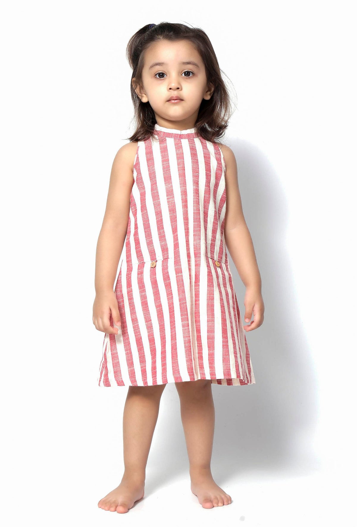 Merida Rust Stripes Halter Neck Cotton Dress サイズ 0〜3か月