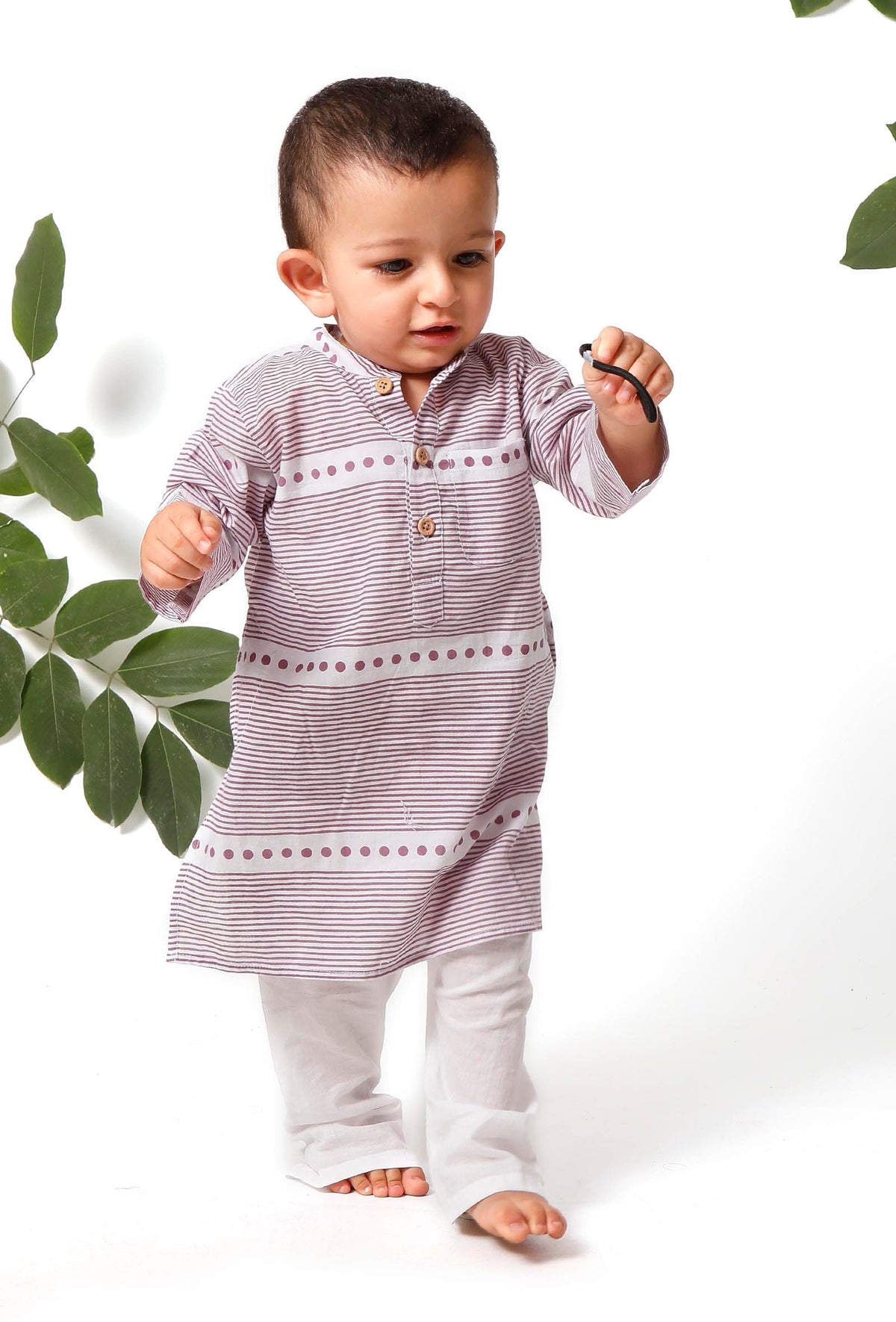 Set of 2 - Hoshimin Purple Kurta Pyjama Set サイズ 6〜9か月
