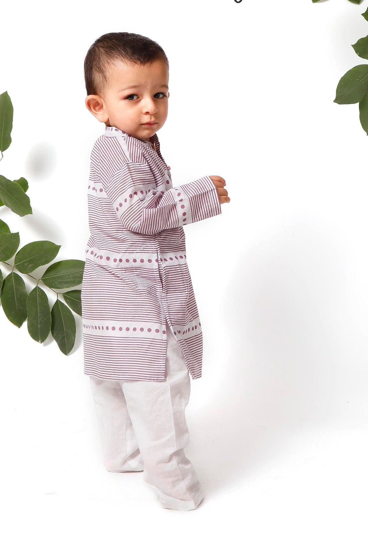 Set of 2 - Hoshimin Purple Kurta Pyjama Set サイズ 9〜12か月