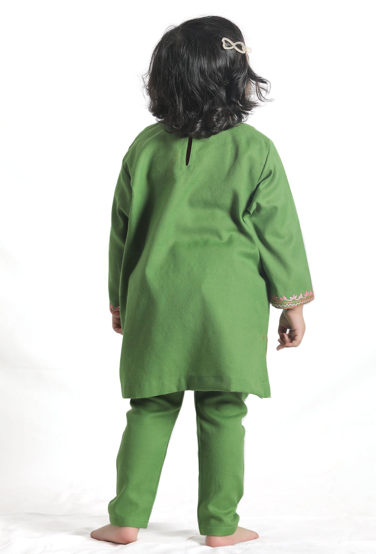 Green Pure Woollen Phiran Set サイズ 0〜3か月